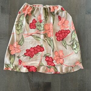 Vintage 90's Dress Barn Midi Slip Skirt Romantic Flirty Ruffle Floral Boho 18W